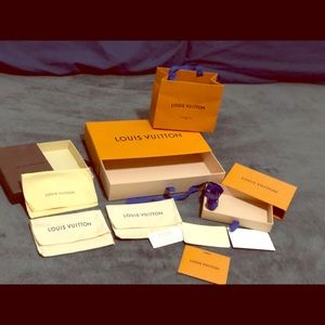Louis Viutton dust bags and boxes